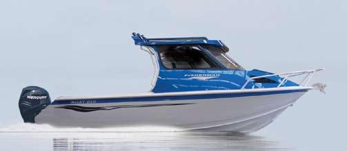 It gives ample room for your fishing mates, or family, your gear and your catch. FISHERMAN HARDTOP 640 Specifications: Length/LOA: 6.400/6.750 Beam: 2.35 Freeboard: 0.800 Approx.