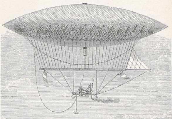 Then propulsion appeared Mid 19 th, first dirigibles