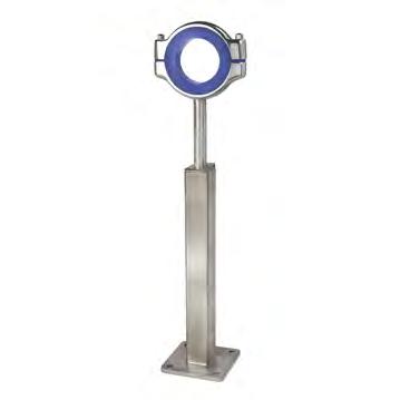 Technical Data / Dimensions / Hygienic Pipe and Supports Hanger Mounting Stanchions Factory set or Field djustable Hanger Extension Stauff fabricated stanchions allow easy hanger installation with