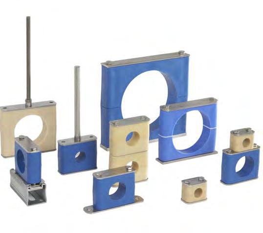 Introduction Hygienic Pipe and Supports Smooth ore lock Style Hangers Stauff smooth bore block style supports provide 100