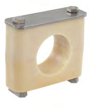 lock in position Hardware plates have rounded corners for safe installation in clean areas nchors: Secure pipe in all directions Guides: Use SEG thermal expansion tabs to open diameter and allow pipe