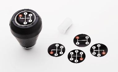 SHIFTER ACCESSORIES 5-WAY SHIFT KNOBS For floor or column shift, these attractive knobs provide a sure comfortable grip.