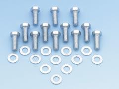INTAKE MANIFOLD BOLTS INTAKE MANIFOLD BOLTS 955 Hex Head & Socket Head These Grade 5 hex head and socket head intake bolts are brite zinc plated for protection and appearance.