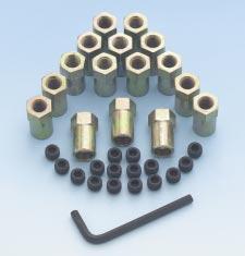 ROCKER ARM NUTS AND STUDS SURE-LOCK ROCKER ARM NUTS Designed to keep the rocker arms positively locked for precise and critical valve train adjustments.