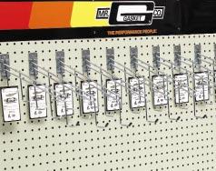 PROMOTIONAL ITEMS MECHANDISING RACKS BOX PACKAGED This unique Merchandising Rack, also known as a tier hook, is an ideal solution to condense existing pegboard mounted