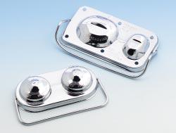 Made from either heavy gauge steel or injection molded plastic, these covers are beautifully chrome plated