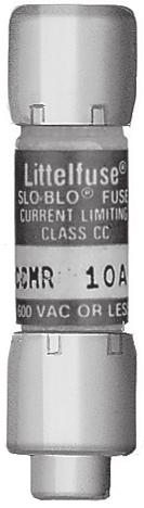 Technical Information Series CSA HRCI Class CC Fuses (sold by others) Dimensions in millimeters (inches). Dimensions are not intended to be used for manufacturing purposes.