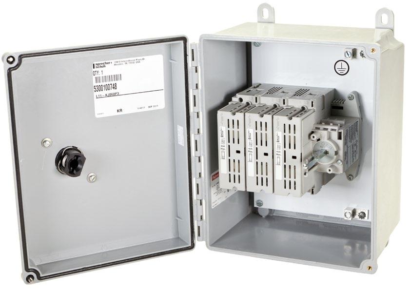 Disconnect Switches Series 11 11 Enclosed Motor Disconnects (U and CSA Approved Enclosures) Type 3/4/12 Watertight, Dusttight Sheetmetal Enclosure Type 4/4X Watertight, Corrosion-Resistant Stainless