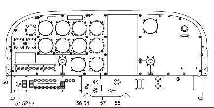 SECTION 7 AIRPLANE & SYSTEMS DESCRIPTION INSTRUMENT PANEL Components of the new installation can be seen as example in the following figure.