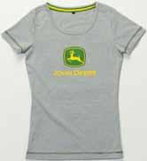 XXL MCL075490007 6 Ladies Blouse Checked long-sleeved blouse with embroidered John Deere details on