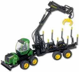 Features include: extendible boom, levelling and rotating cab, articulating and