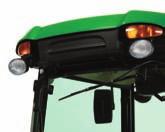C Completely pressurized Unlike competitors, John Deere ComfortGard Cabs are sealed and pressurized to