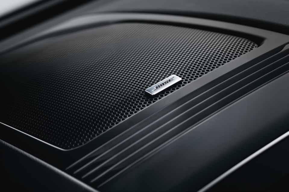BOSE Sound System Explore new sounds Delivering deep bass and treble frequencies for a realistic sound experience, the BOSE sound system * turns the cabin of your crossover into a concert hall.