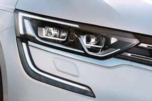 The chrome inserts that start at the headlamps underline the vehicle s dynamism and strength of character in an elegant and