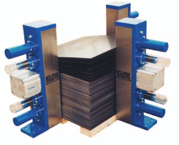 high volume sheet separation Two types of magnet material are used in the magnetic sheet separators Ceramic dry to lightly oiled sheet applications Rare Earth lightly to heavily oiled sheet