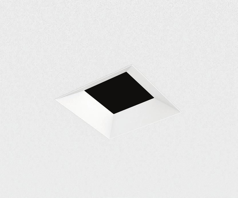 " LED The ELEMENT " adjustable downlight boasts a." aperture and.75" ceiling cutout.