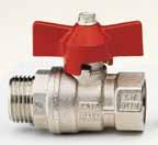 119 VIENNA ball valve, standard flow SIZE PRESSURE CODE PACKING 1/4" (DN 8) 50bar/725psi 0930014/N 15/165 3/8" (DN 10) 50bar/725psi 0930038/N 15/165 1/2" (DN 15) 30bar/435psi 1190012 15/120 3/4" (DN