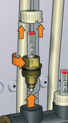 outside the box and then coupled on the manifold body later, making the plumbing installation simpler and