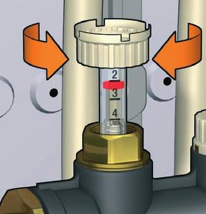 Using balancing valves with flow meter The balancing valves in the flow manifold make it possible to balance each single circuit of the panels to obtain the actual design flow rates.