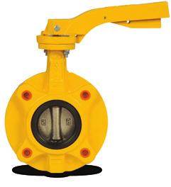 WAFER TYPE BUTTERFLY VALVES FOR NATURAL GAS KV-10 Ductile