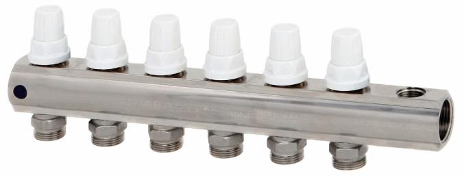MANIFOLD 1001-10022 Return manifold with manual valves and valves with thermostatic