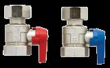 Supply: Flowmeter with particularly small pressure loss and shut-off function. Return: Control and shut-off valve with adaptation M30 1.5 (closing point: 11.8 mm).