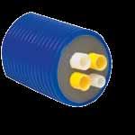 Corrosion-resistant transport pipe in cross-linked PE-Xa in accordance with EN ISO 15875, with yellow oxygen diffusion barrier in accordance with DIN 4726 for the heating water pipes.