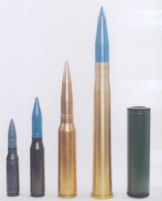 CT Technology background (Ammunition) Unlike conventional rounds, the projectile is telescoped within the cartridge case and surrounded by propellant; 35mm 40mm The cartridge
