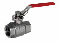 PTE Seals Locking Lever /8" /4" " /4" /2" 2" 2 " 49 49 57 64 77 90 05 25 5 72 ART 902P 2 Piece Stainless Steel Ball Valve BSP Parallel / Ends (ISO 7/) ull Bore 82 Bar Rated ( /4 - ") 69 Bar Rated (
