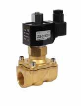 Solenoid Valves ZS N/O (EPDM) Brass Solenoid Valve Servo-activated 2/2 way Normally Open (ISO 228/) Body Brass EPDM Diaphragm