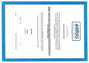 No. Secretary Chairman, Product Assessment Group Art 55 PRS WRAS ISO 400 ISO 900 This certifies