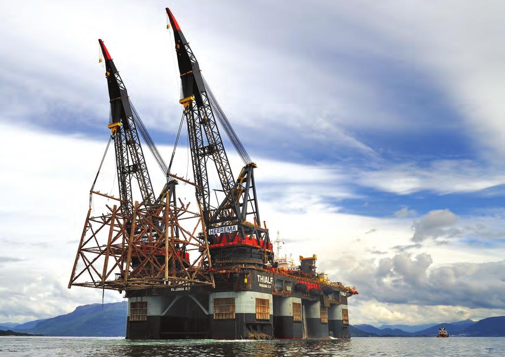 heerema marine contractors Thialf, the largest Deepwater Construction Vessel (DCV) operated by Heerema Marine Contractors (HMC), is capable of a tandem lift of 14,200 t.