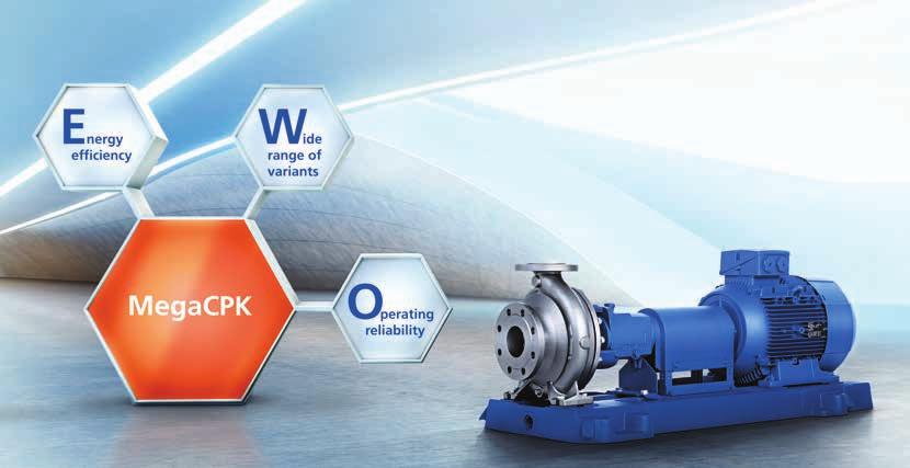 04 MegaCPK MegaCPK the best standardised chemical pump in its class A milestone in standardised chemical pumps: MegaCPK is our unique all-in package that offers energy efficiency, a wide choice of