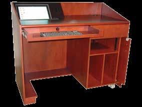 adjustable shelves, CPU compartment, Locking rear pivot hinged access doors,