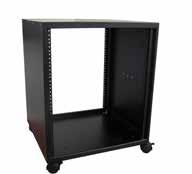 AV Rack Cabinets/Credenzas Double Bay Rack Cabinets Square Series Double bay rack cabinets are available in the square or radius series.