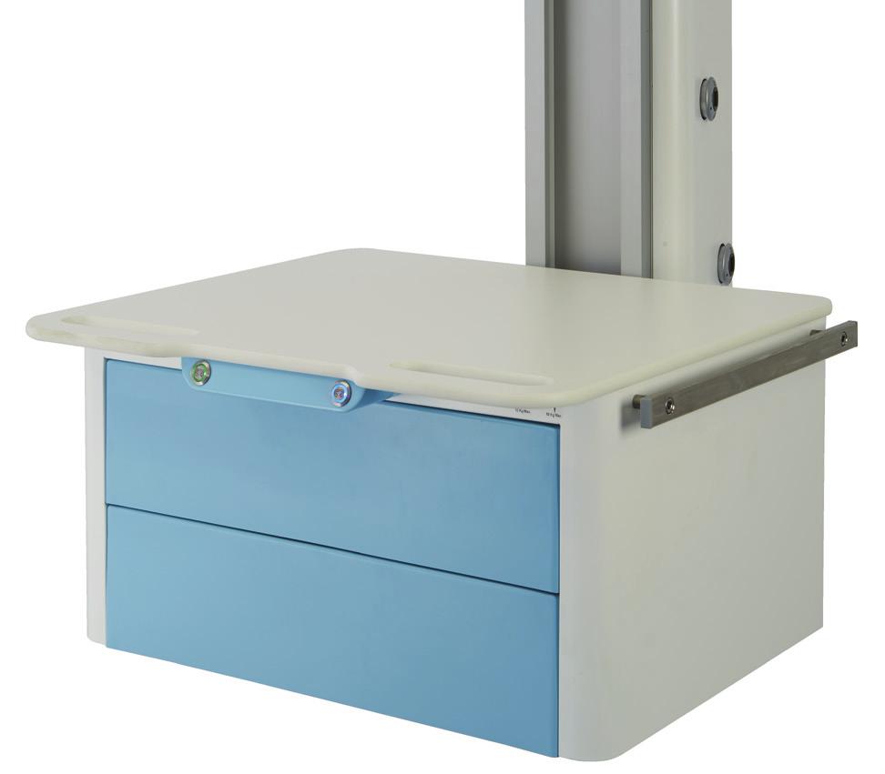 EQUIPMENT U-CARE with distribution box To optimize the work area, this