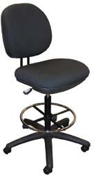 Club Chair -0-S-BK Essentia Mid-Back 689 858 "D x.