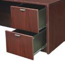 (Shown in ) 76 (Left-handed available) Bullet Desk Extended Credenza Bridge Hutch (Includes Tackboard) Options as shown
