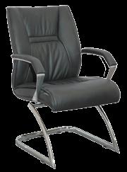 Chair with Cantilever Base Model # A6123NCH Available in Black 328 KELLI Leather Guest Chair