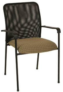 guest chair with black frame and rubber