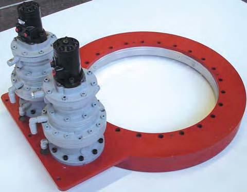 SP-HC 0655 SP-H SP-H, heavy series mounting hole patterns identical to IMO Ball Slewing Ring series 125 height increased by base