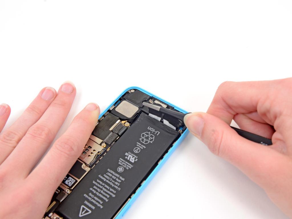 Step 18 Pull the battery adhesive tab away from the
