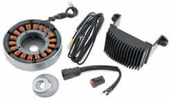 49-8416 49-8420 CHARGING SYSTEMS CYCLE ELECTRIC 80 SERIES 50 AMP 3-PHASE CHARGING SYSTEM 80 Series kits produce 32 amps @ 1000 RPM and 50 amps @ 2500 RPM These kits offer an incredible increase in