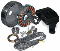 99 1 Can be used to upgrade 2006 Dyna models CYCLE ELECTRIC 32 AMP CHARGING SYSTEM Fits 89-98 Big Twin with Evolution style motors but will fit 84-88 when installed with the shim kit Note: May fit