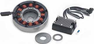 CHARGING SYSTEMS CHARGING SYSTEM KIT Includes stator, rotor and Twin Power 32 Amp regulator Fits 70-99 Big Twin models (exc. FI, Twin Cam models) Black 41-0682 $215.95 Chrome 41-0681 226.