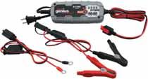 2-30Ah, such as charging your Motorcycle, ATV, Jet Ski or Snowmobile In addition to charging, the Genius battery charger can effectively maintain 6V or 12V batteries Powered by NOCO's VosFX