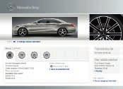 Choose your favourite wheels online Our Accessories Configurator shows you how the various ıncenıo light-alloy wheels will look on your vehicle. Visit our website at www.mercedes-benz-accessories.