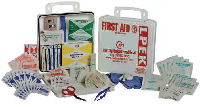 First Aid Kits ITEM # SIZE PRICE 2202 25 Person $29 95 /ea 2204 50 Person $59 95 /ea 2203 100-150