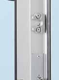 Concealed hinges For a uniform door appearance, the wicket doors are equipped with concealed hinges as standard.