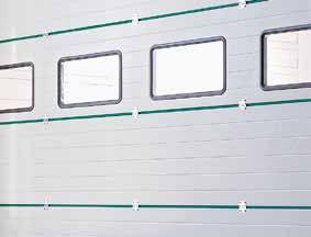 No surcharge for preferred colours for double-skinned steel sections with 42 mm and 67 mm depth High-grade colour coating The primer-coating of all industrial sectional doors from Hörmann is